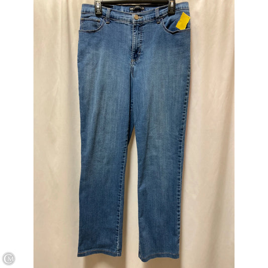 Jeans Straight By Lee In Blue Denim, Size: 10