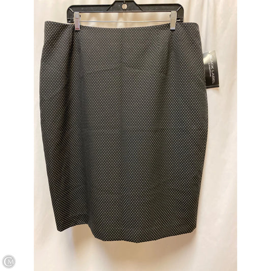 Skirt Midi By Evan-picone In Black & White, Size: 16