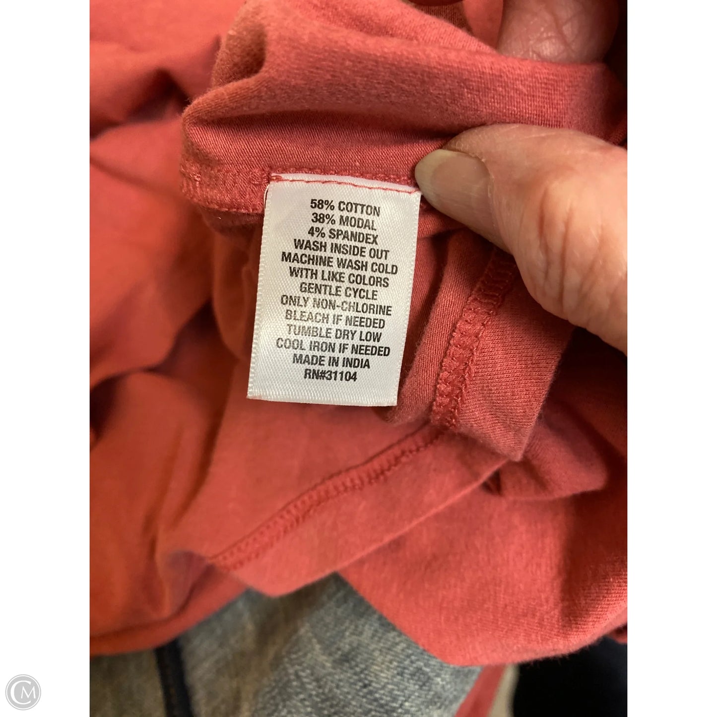 Top Long Sleeve By Clothes Mentor In Pink, Size: Xl