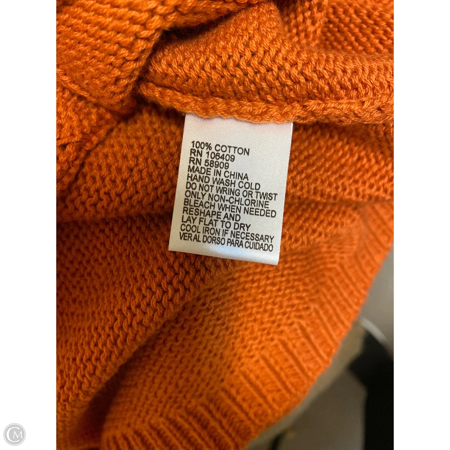 Sweater By Cremieux In Orange, Size: S
