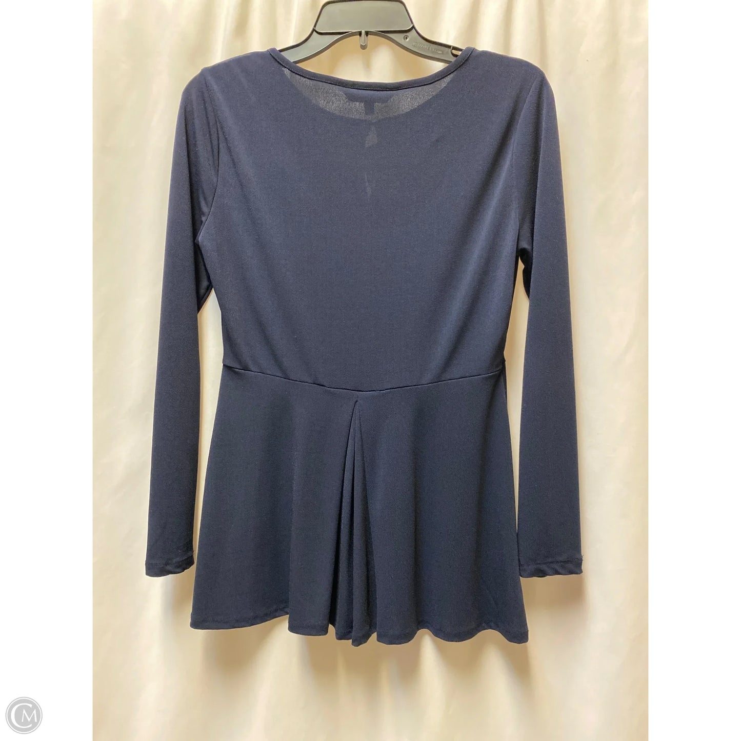 Top Long Sleeve By Daisy Fuentes In Navy, Size: S
