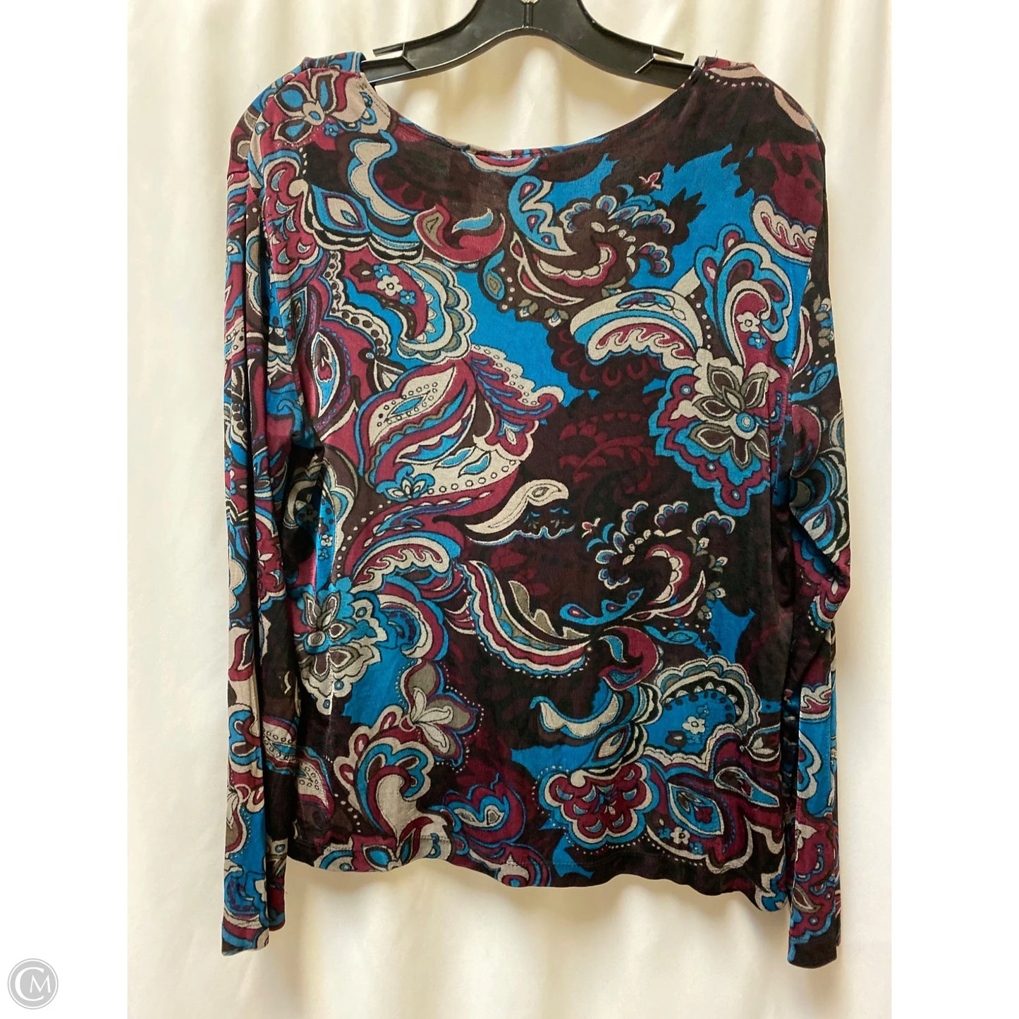 Top Long Sleeve By Chicos In Blue, Size: L