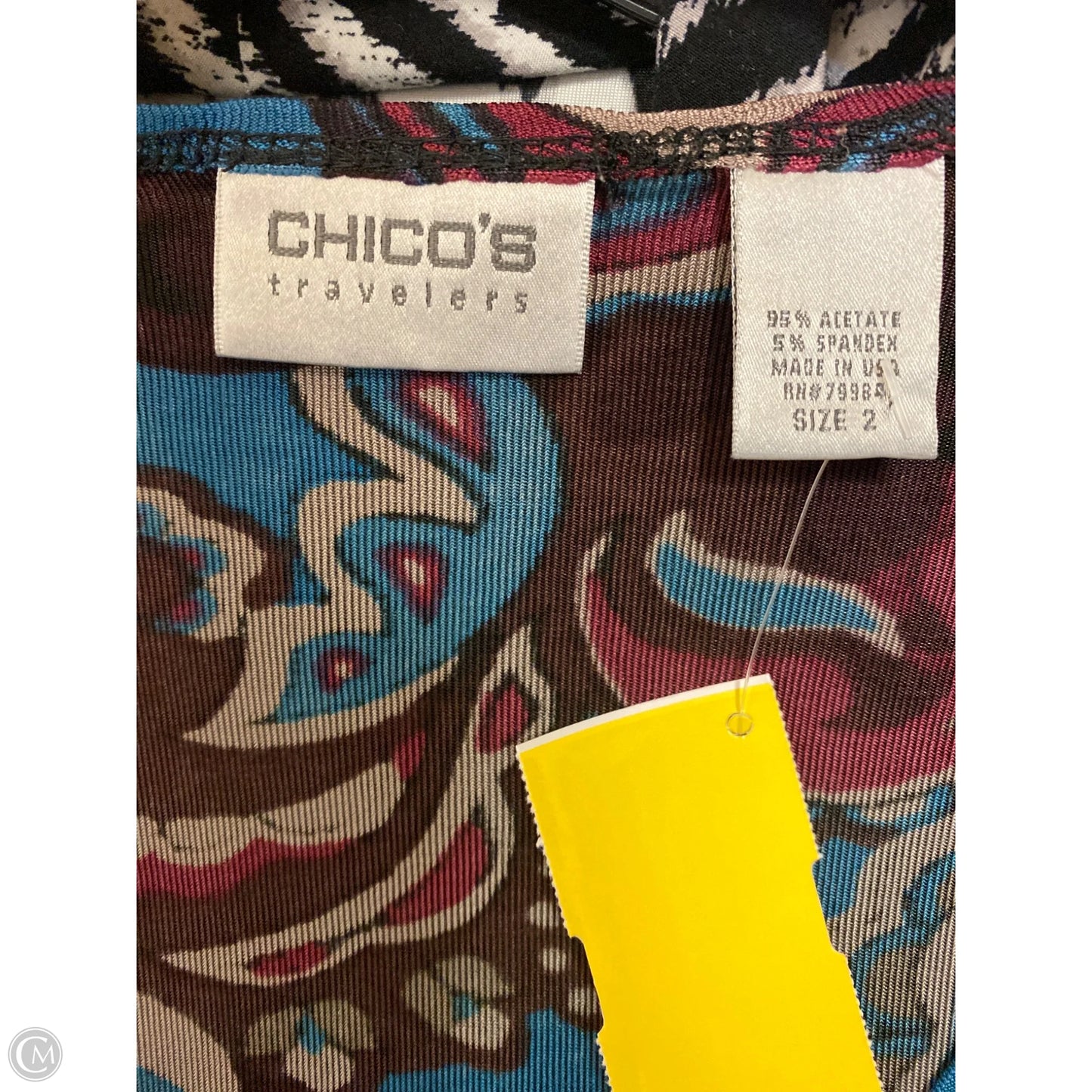 Top Long Sleeve By Chicos In Blue, Size: L