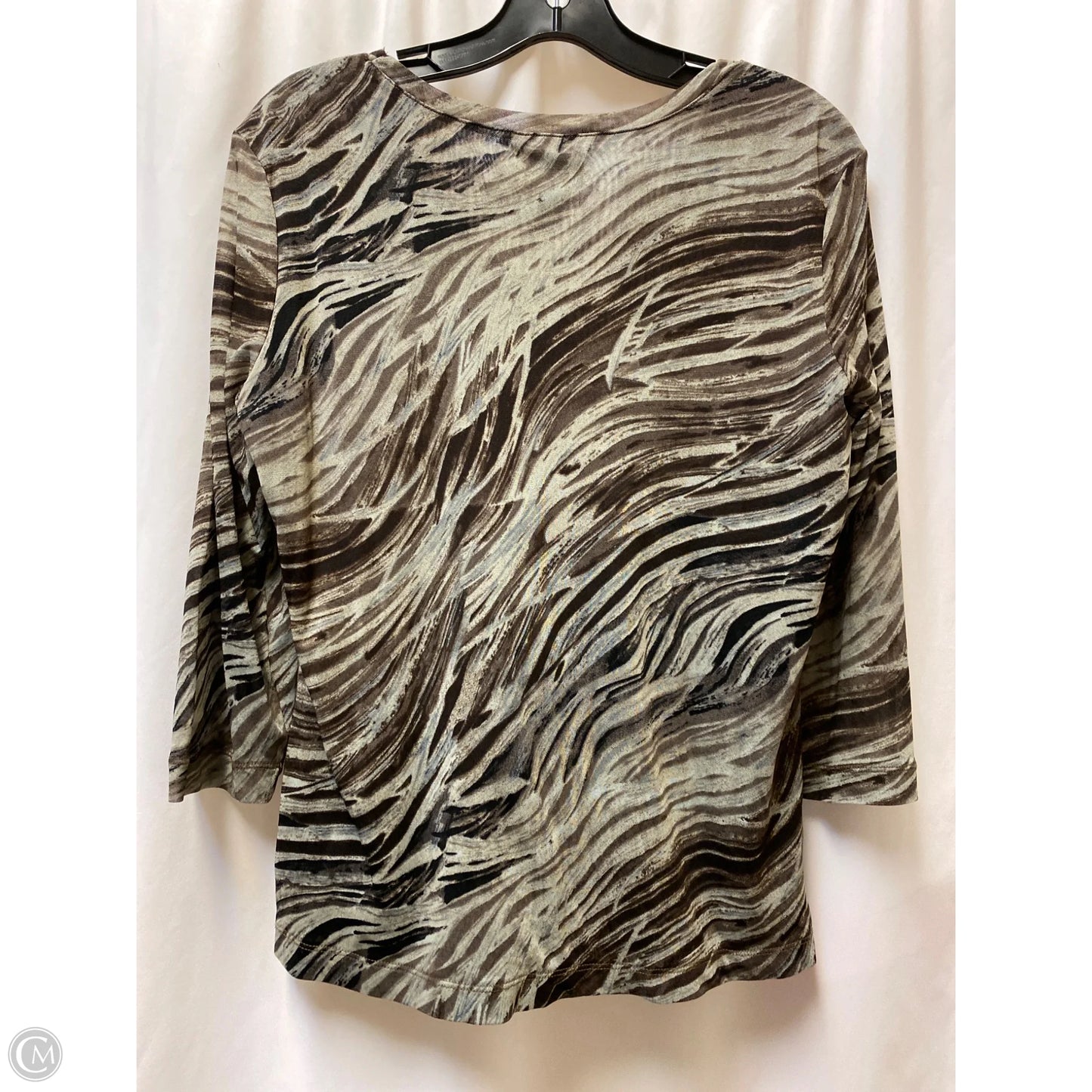 Top Long Sleeve By Chicos In Green, Size: L