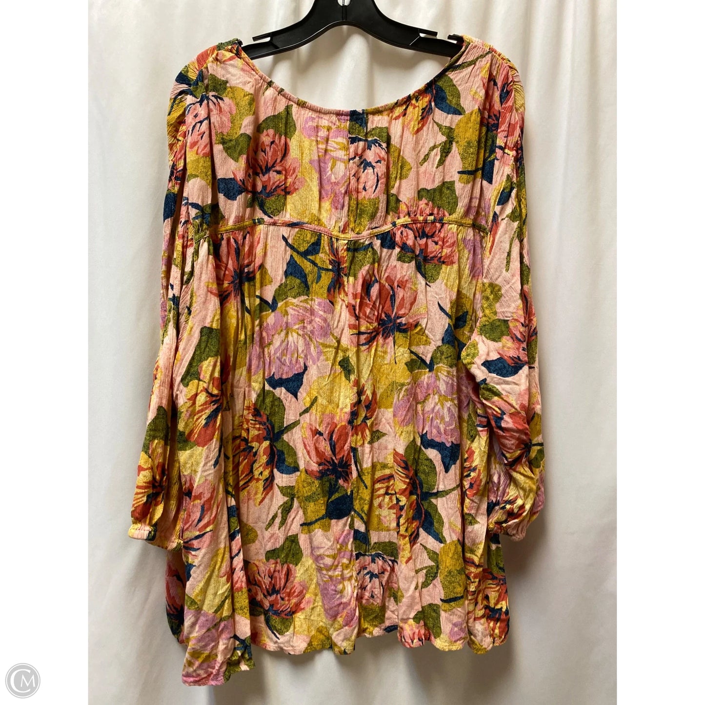 Top Long Sleeve By Terra & Sky In Pink, Size: 4x