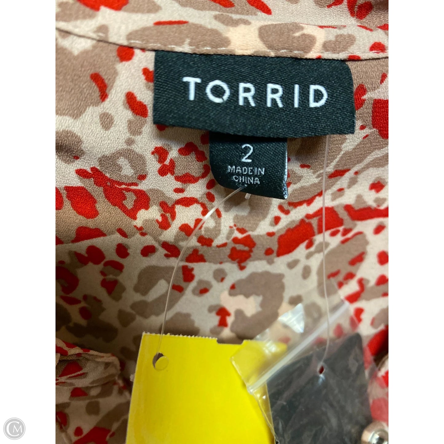 Top 3/4 Sleeve By Torrid In Red, Size: 2x