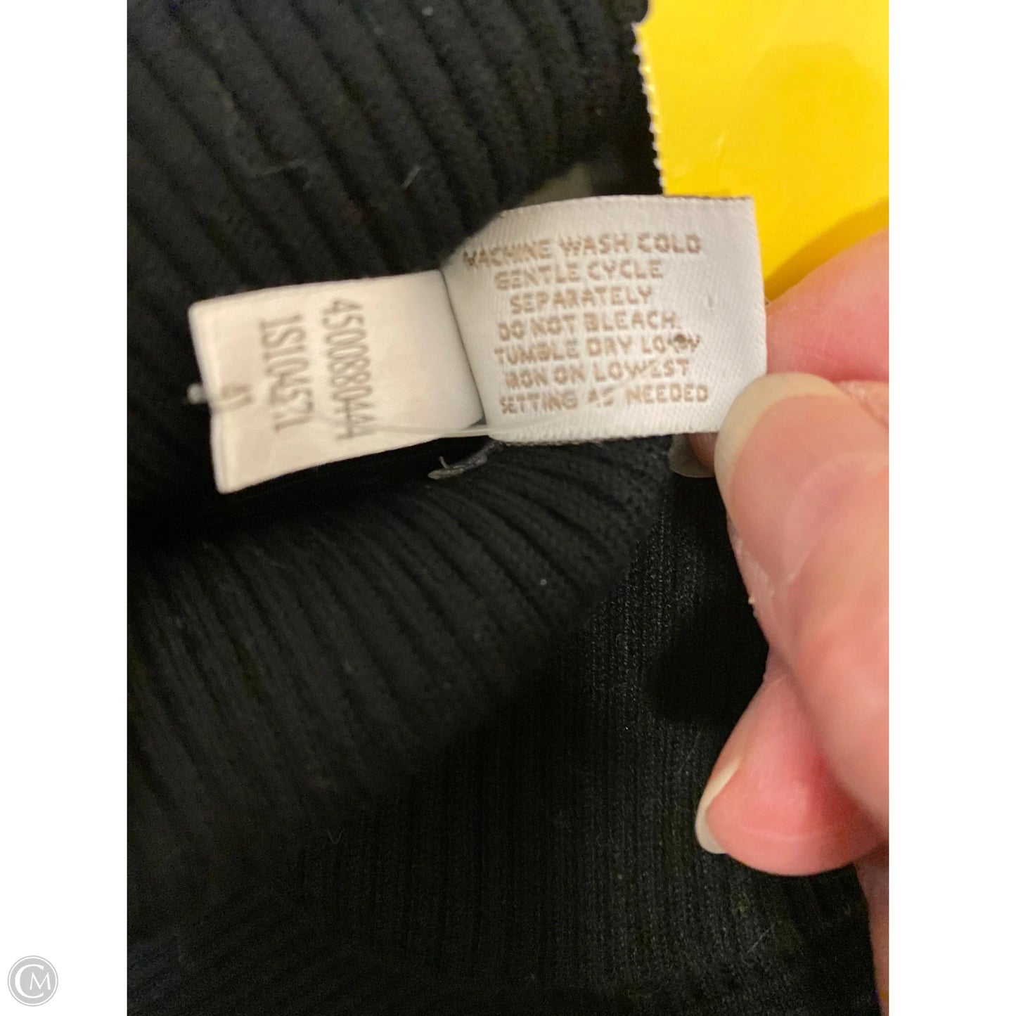 Top Long Sleeve By Chicos In Black, Size: L