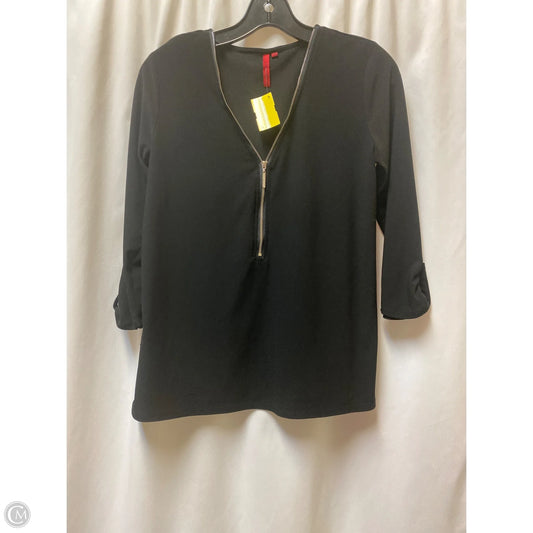 Top Long Sleeve By Love Scarlett In Black, Size: S