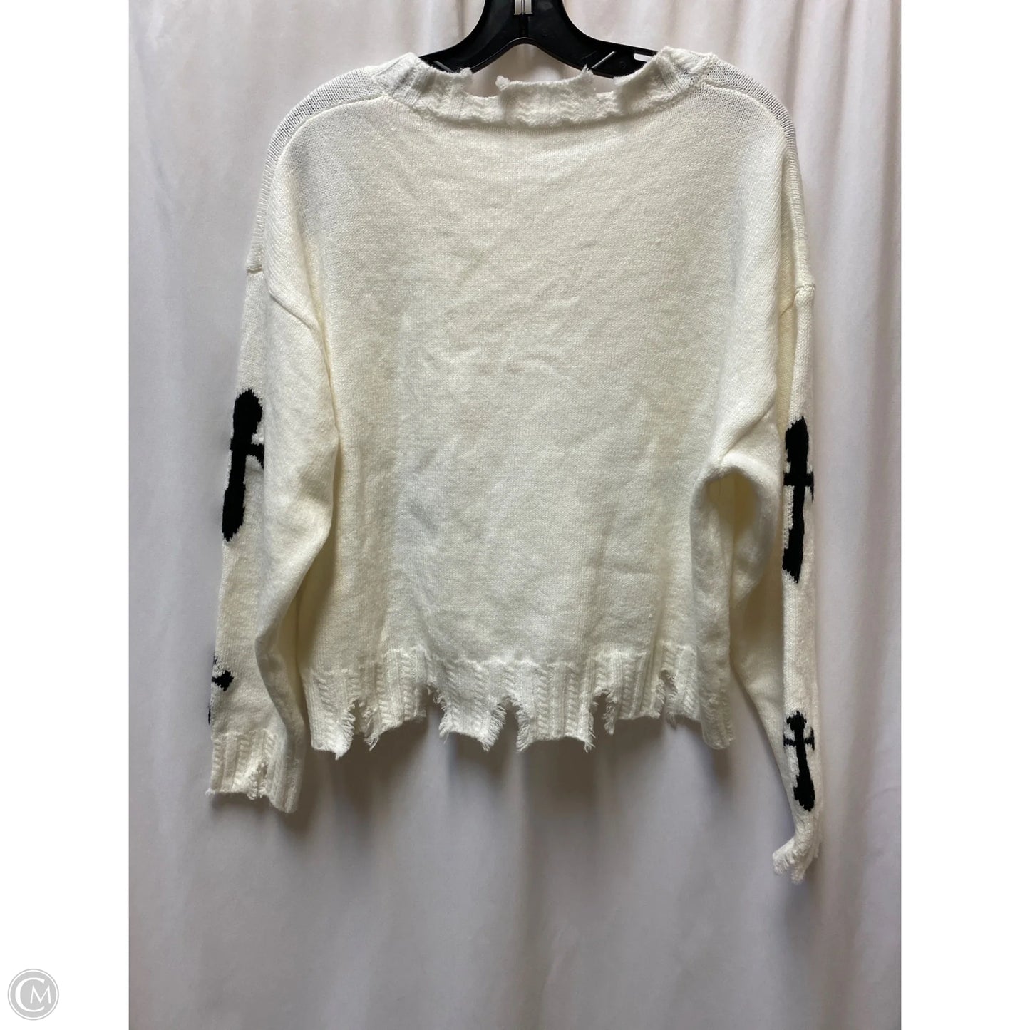 Sweater By Clothes Mentor In White, Size: Xl