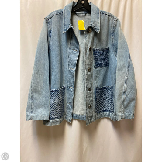 Jacket Denim By Clothes Mentor In Blue Denim, Size: Xl
