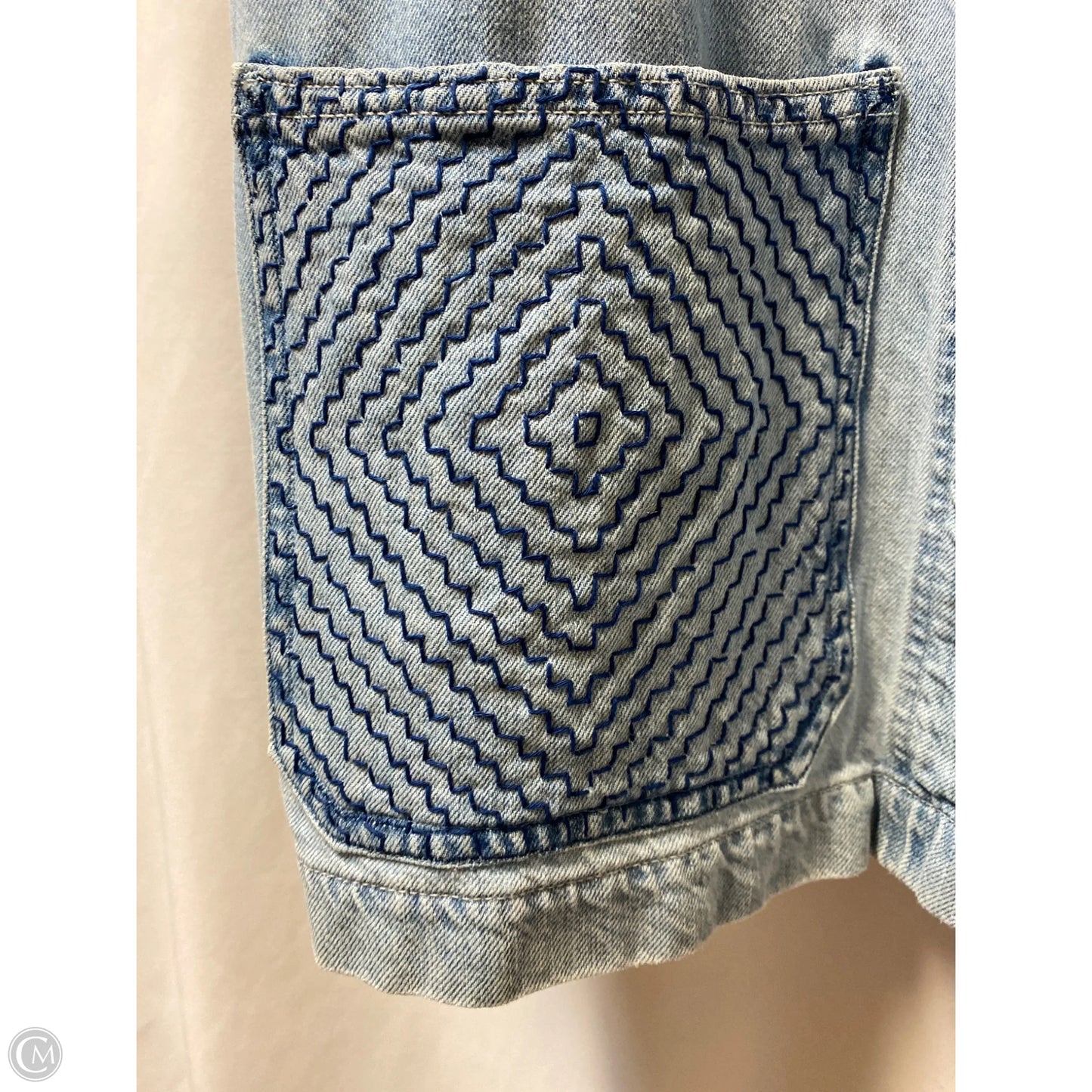 Jacket Denim By Clothes Mentor In Blue Denim, Size: Xl