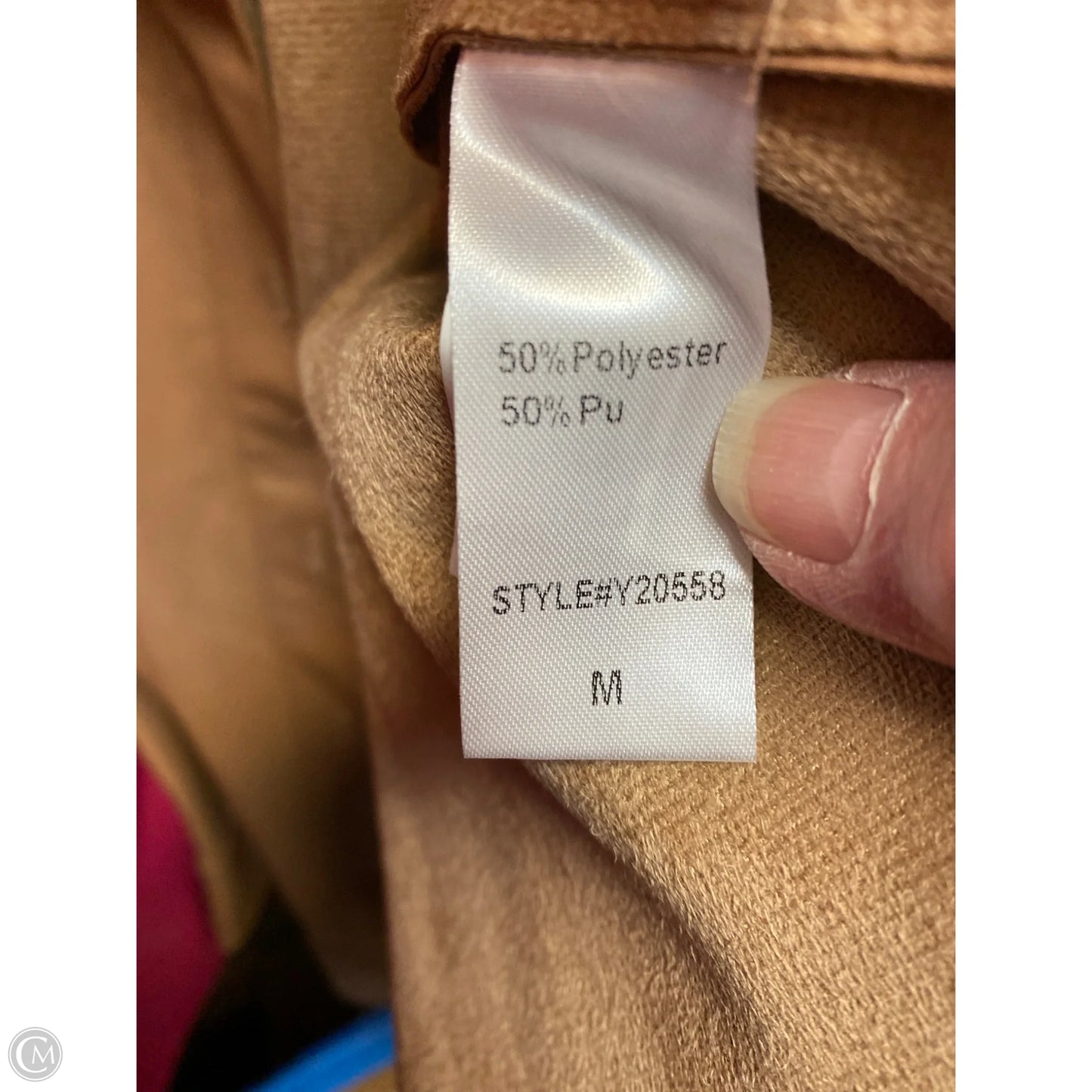 Jacket Shirt By Do + Be In Tan, Size: M