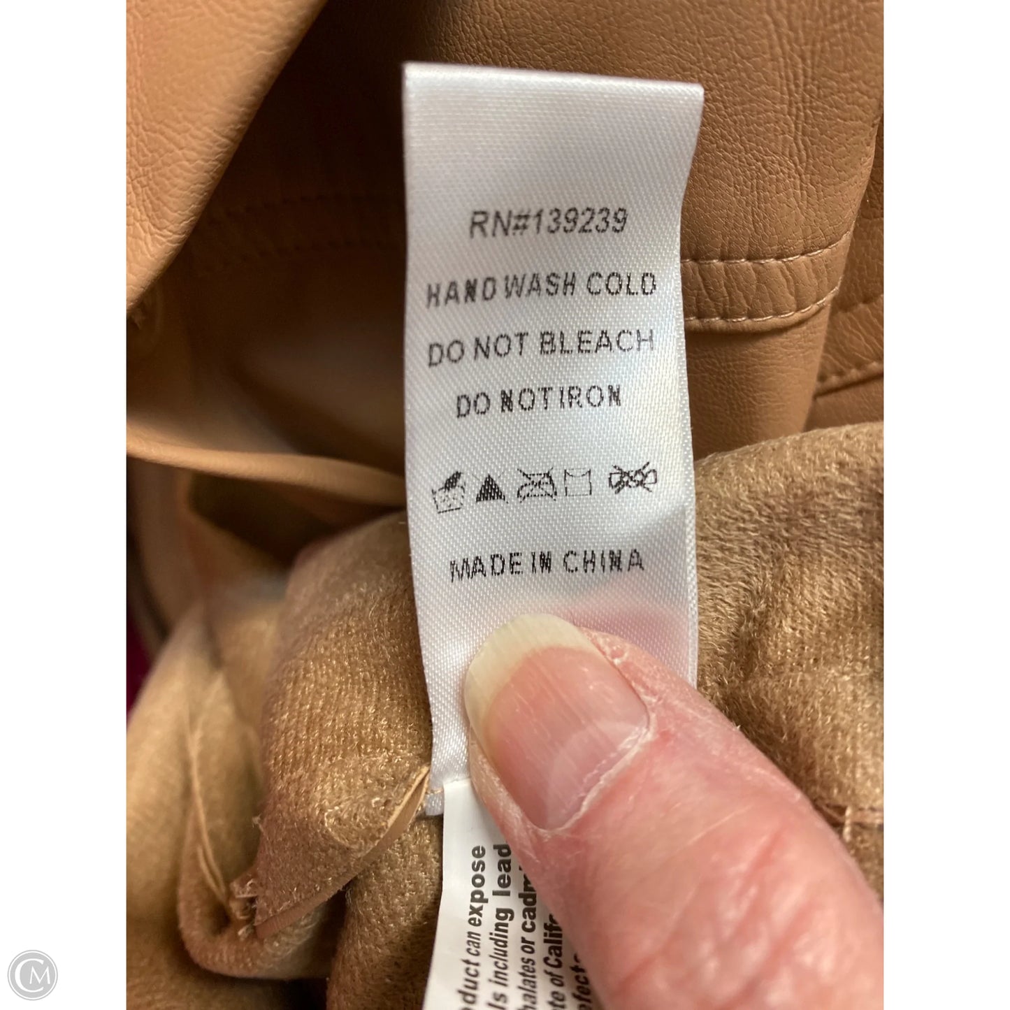 Jacket Shirt By Do + Be In Tan, Size: M