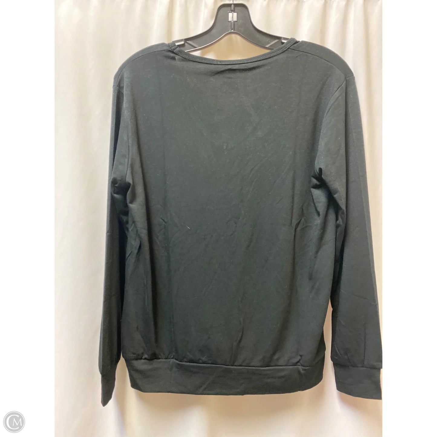 Top Long Sleeve By Mary Square In Black, Size: S