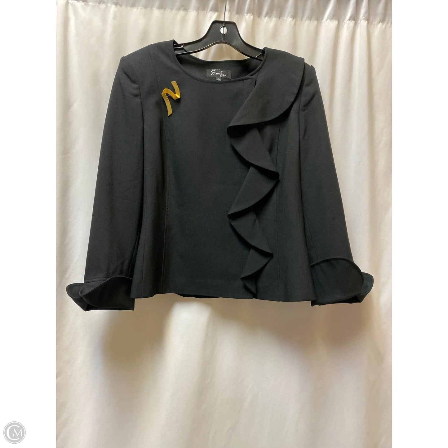 Blazer By Clothes Mentor In Black, Size: L
