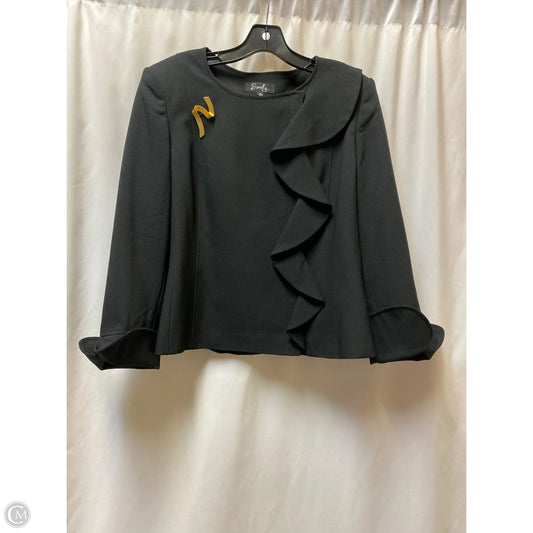 Blazer By Clothes Mentor In Black, Size: L