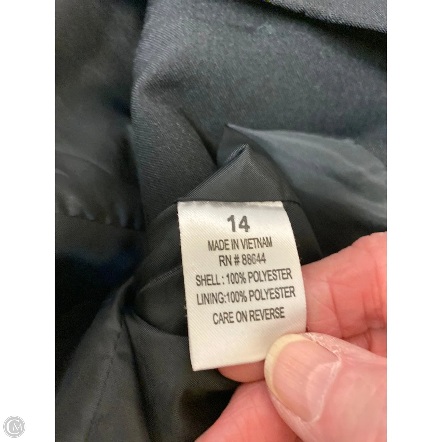Blazer By Clothes Mentor In Black, Size: L