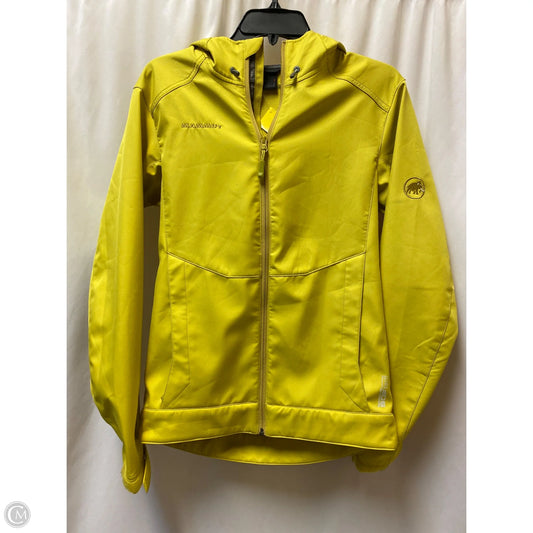 Jacket Moto By Clothes Mentor In Green & Yellow, Size: S