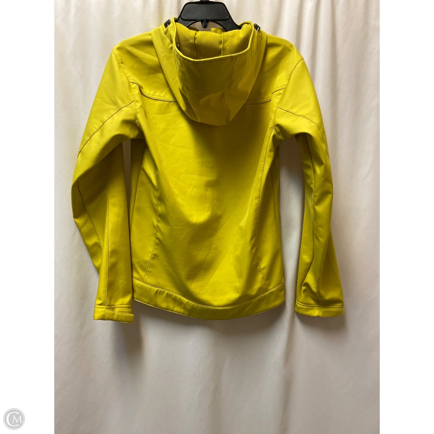 Jacket Moto By Clothes Mentor In Green & Yellow, Size: S