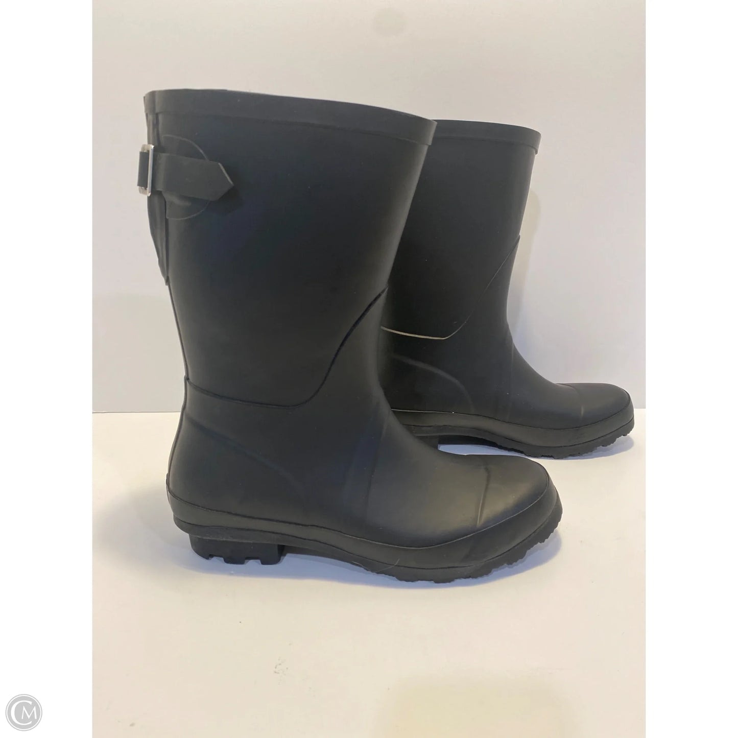 Boots Rain By Clothes Mentor In Black, Size: 7