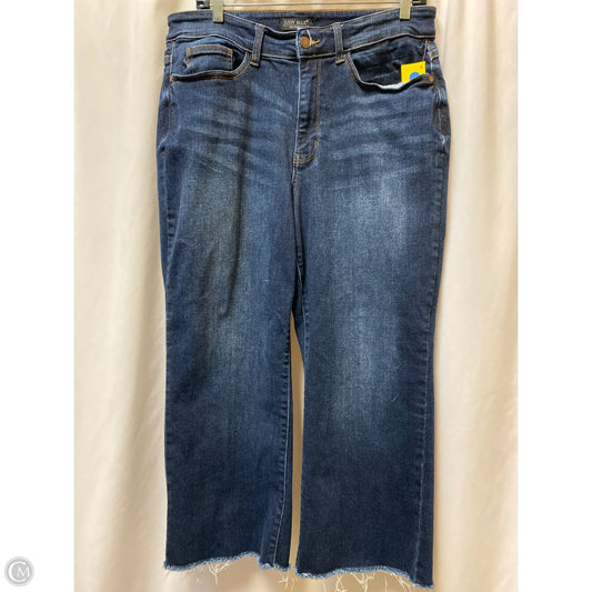 Jeans Wide Leg By Judy Blue In Blue Denim, Size: 14
