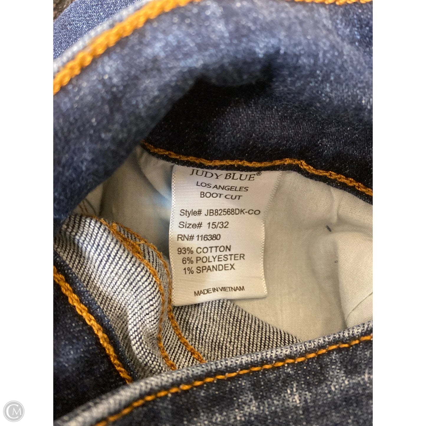 Jeans Boot Cut By Judy Blue In Blue Denim, Size: 14