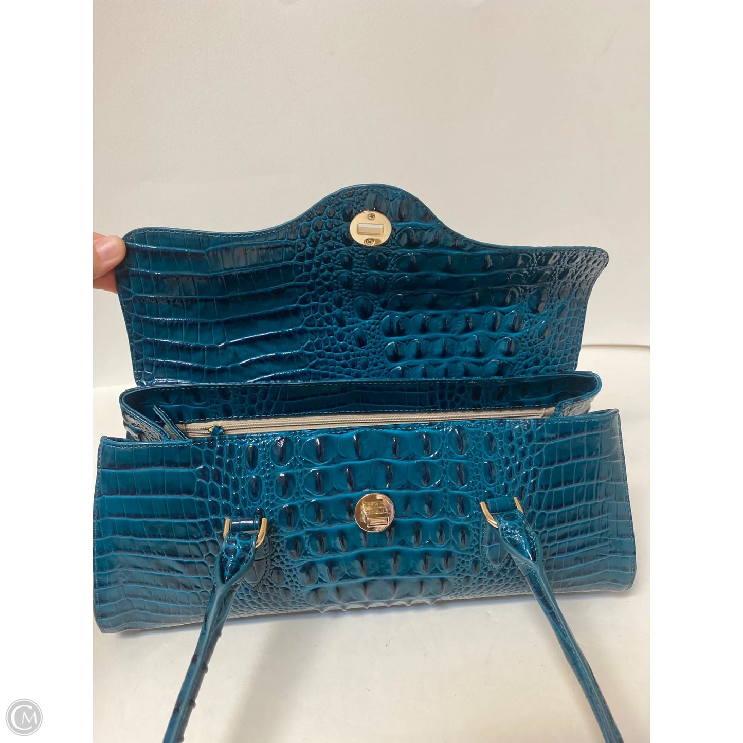 Handbag Designer By Brahmin, Size: Large