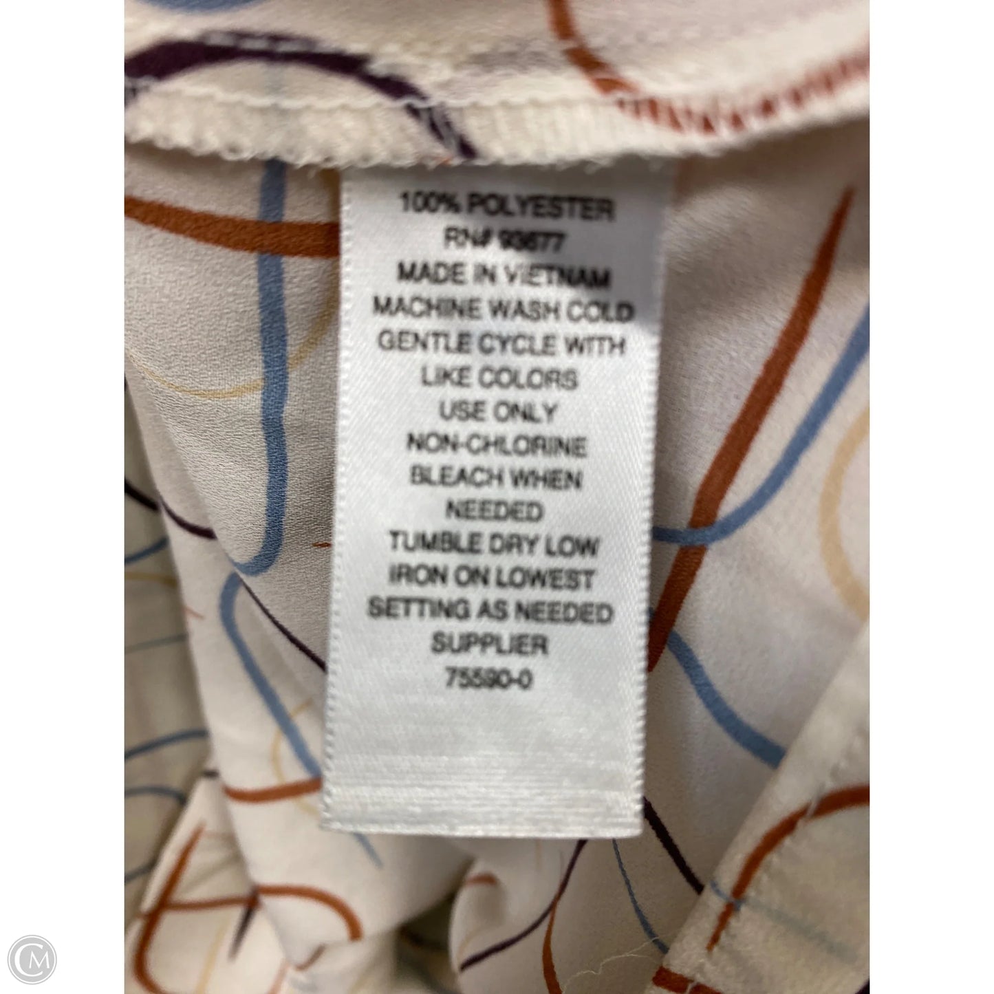 Top Long Sleeve By Worthington In Cream, Size: Xxl