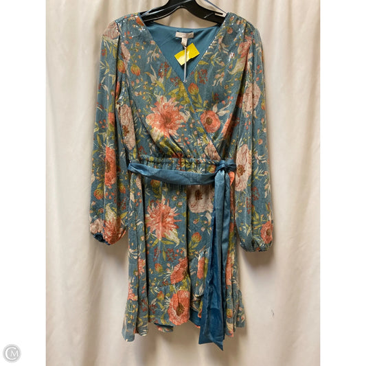 Dress Casual Midi By Lc Lauren Conrad In Blue, Size: M