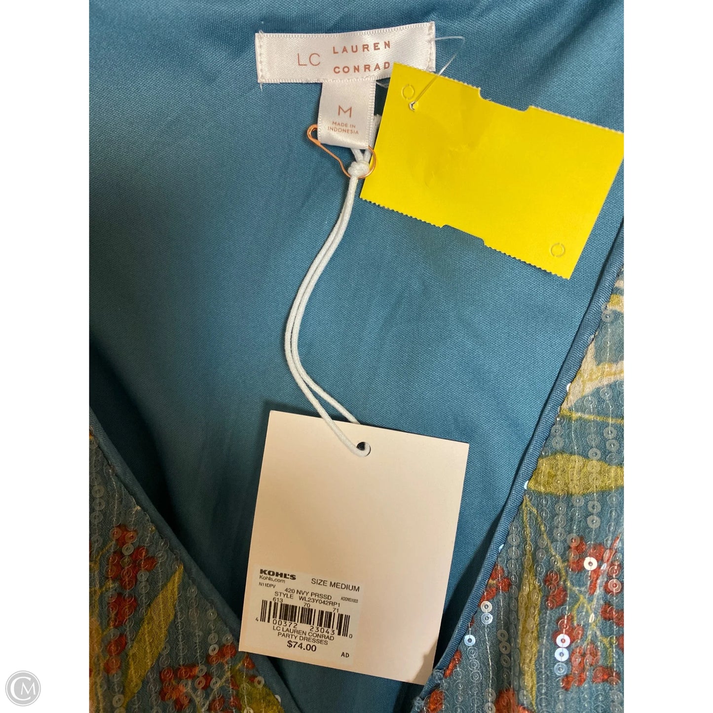 Dress Casual Midi By Lc Lauren Conrad In Blue, Size: M