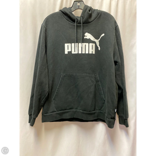 Athletic Sweatshirt Hoodie By Puma In Black, Size: Xl