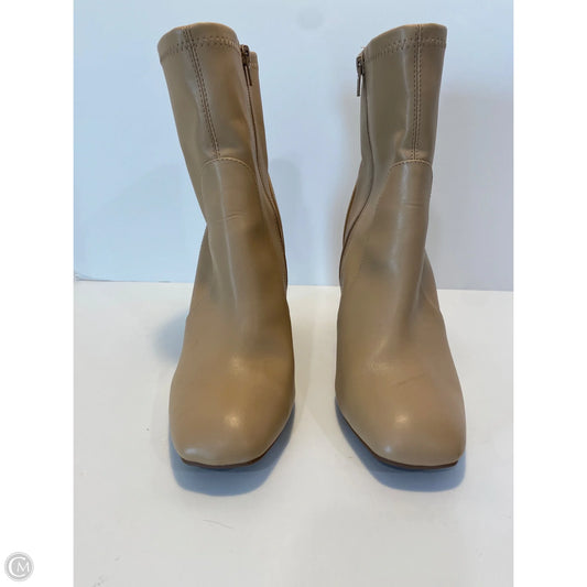 Boots Ankle Heels By A New Day In Tan, Size: 9