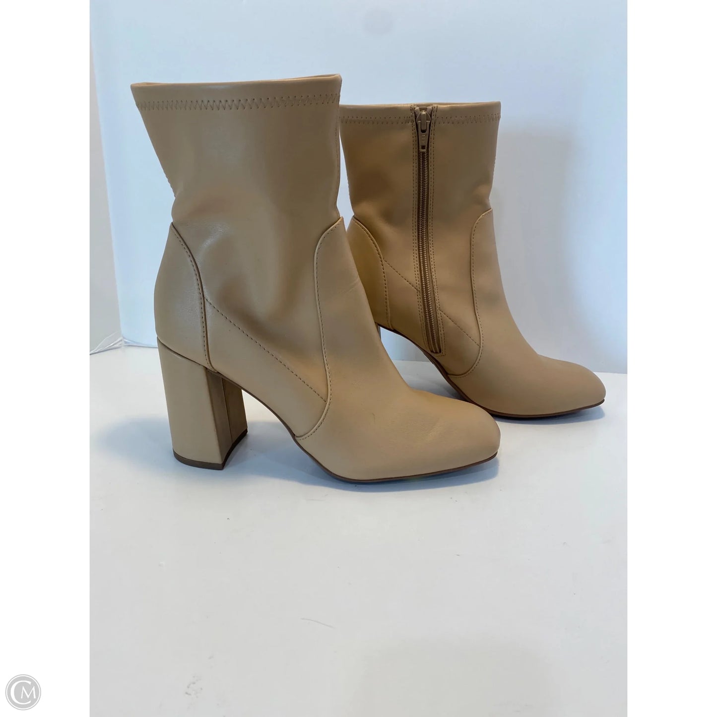 Boots Ankle Heels By A New Day In Tan, Size: 9