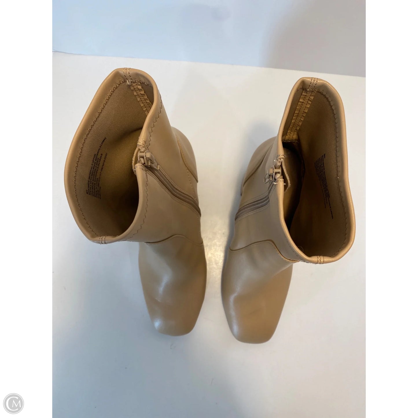 Boots Ankle Heels By A New Day In Tan, Size: 9