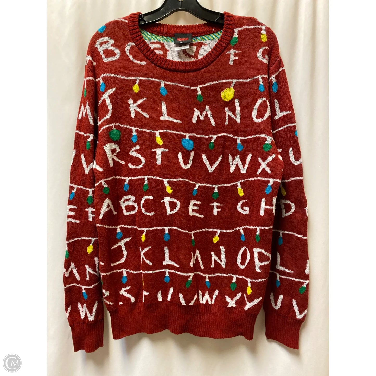 Sweater By Clothes Mentor In Maroon, Size: L