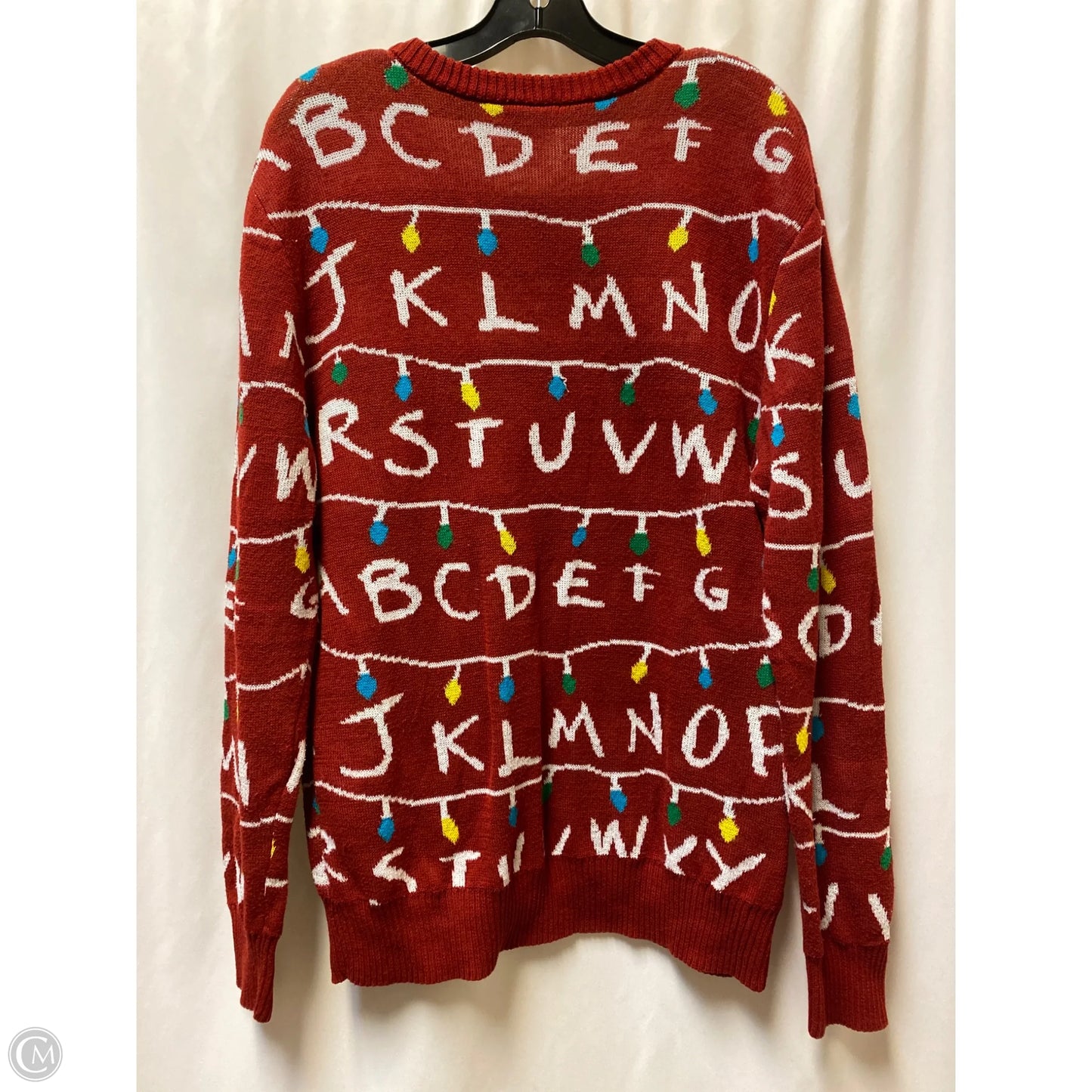 Sweater By Clothes Mentor In Maroon, Size: L