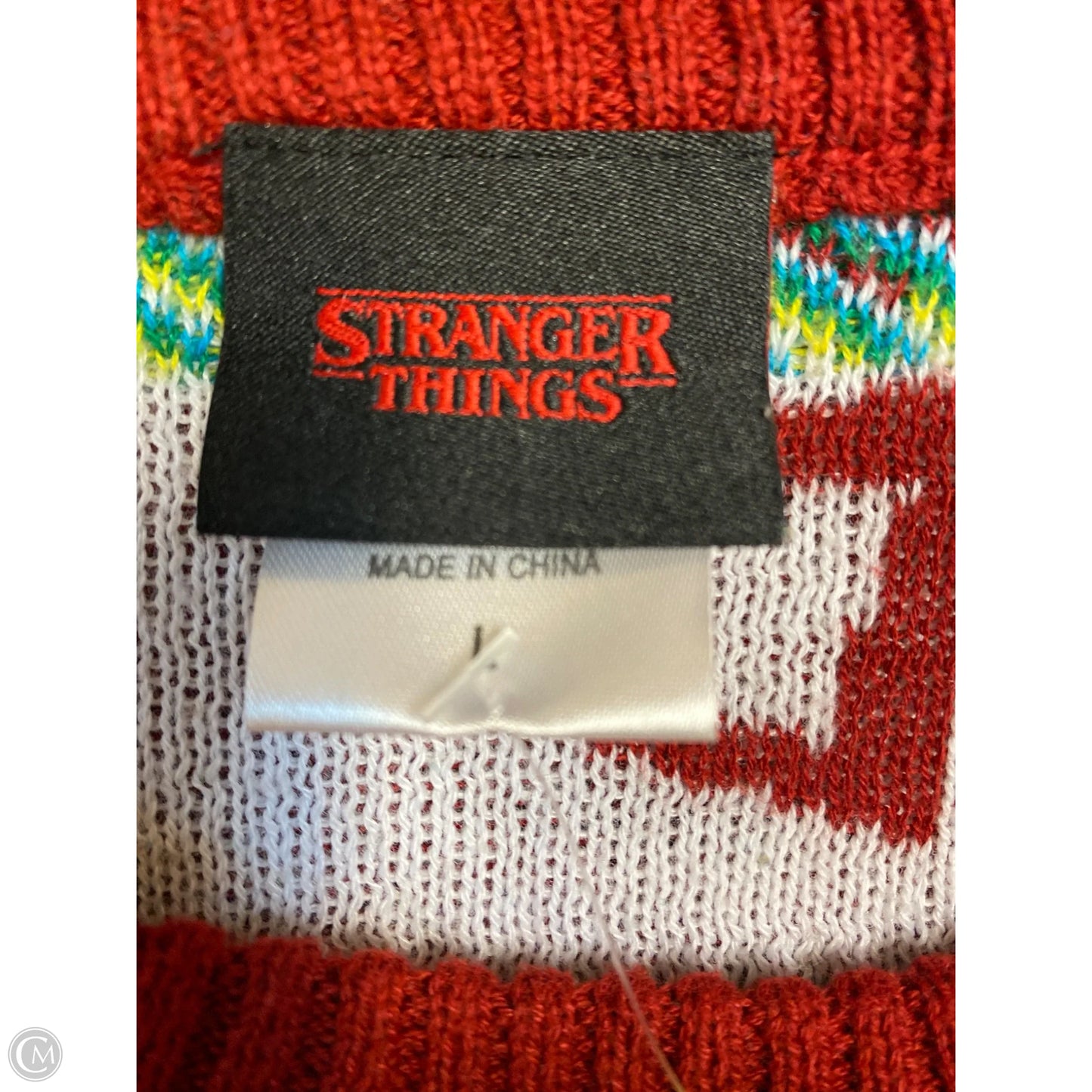 Sweater By Clothes Mentor In Maroon, Size: L