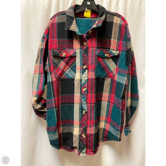 Jacket Shirt By Maurices In Pink, Size: Xl