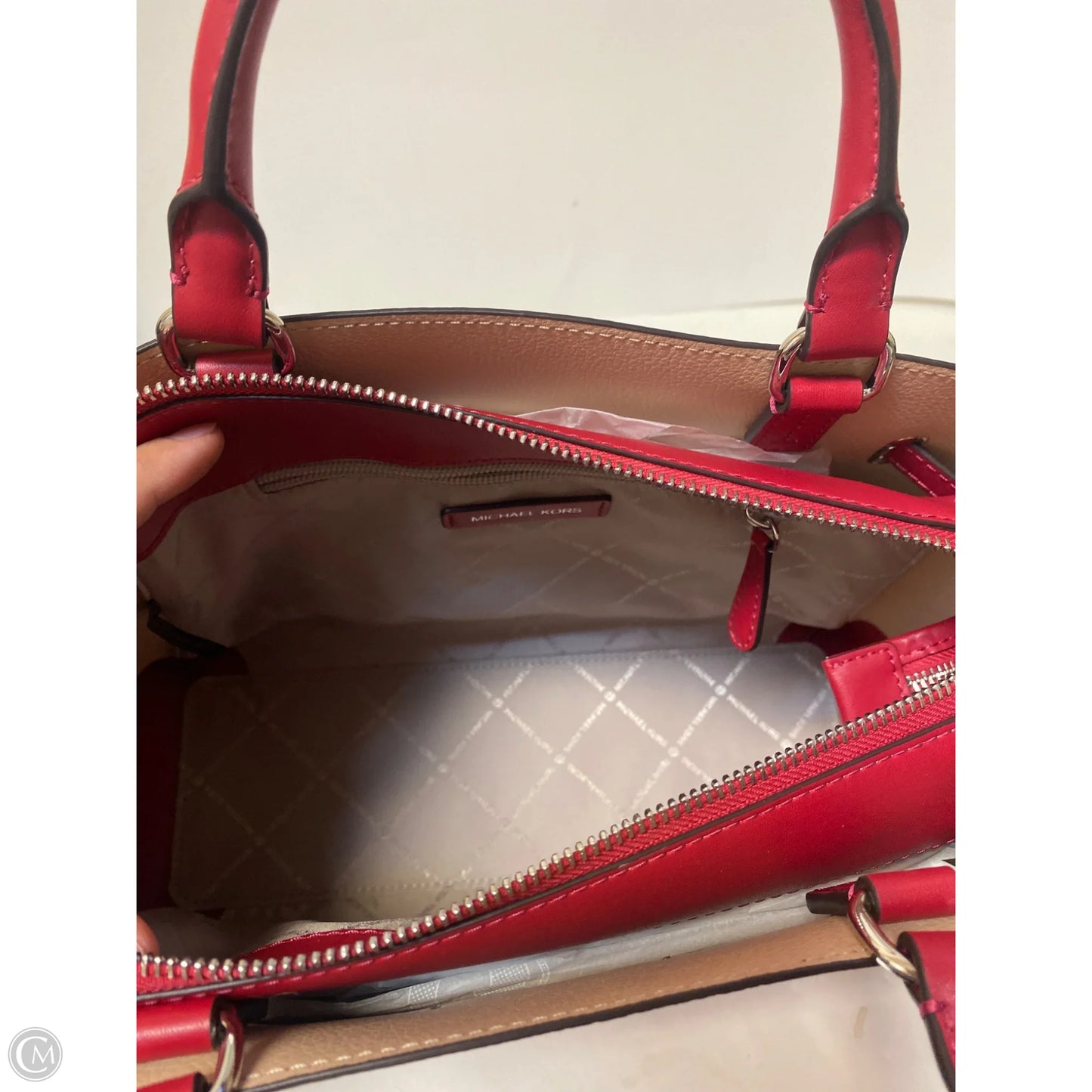 Crossbody Designer By Michael Kors, Size: Medium