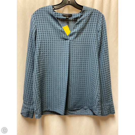 Top Long Sleeve By Banana Republic In Blue, Size: S