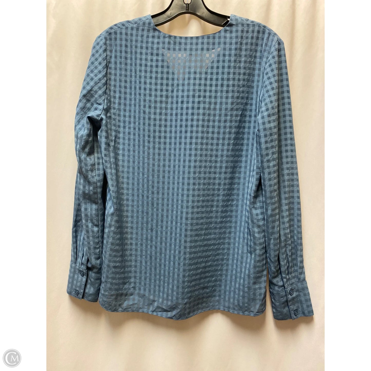 Top Long Sleeve By Banana Republic In Blue, Size: S