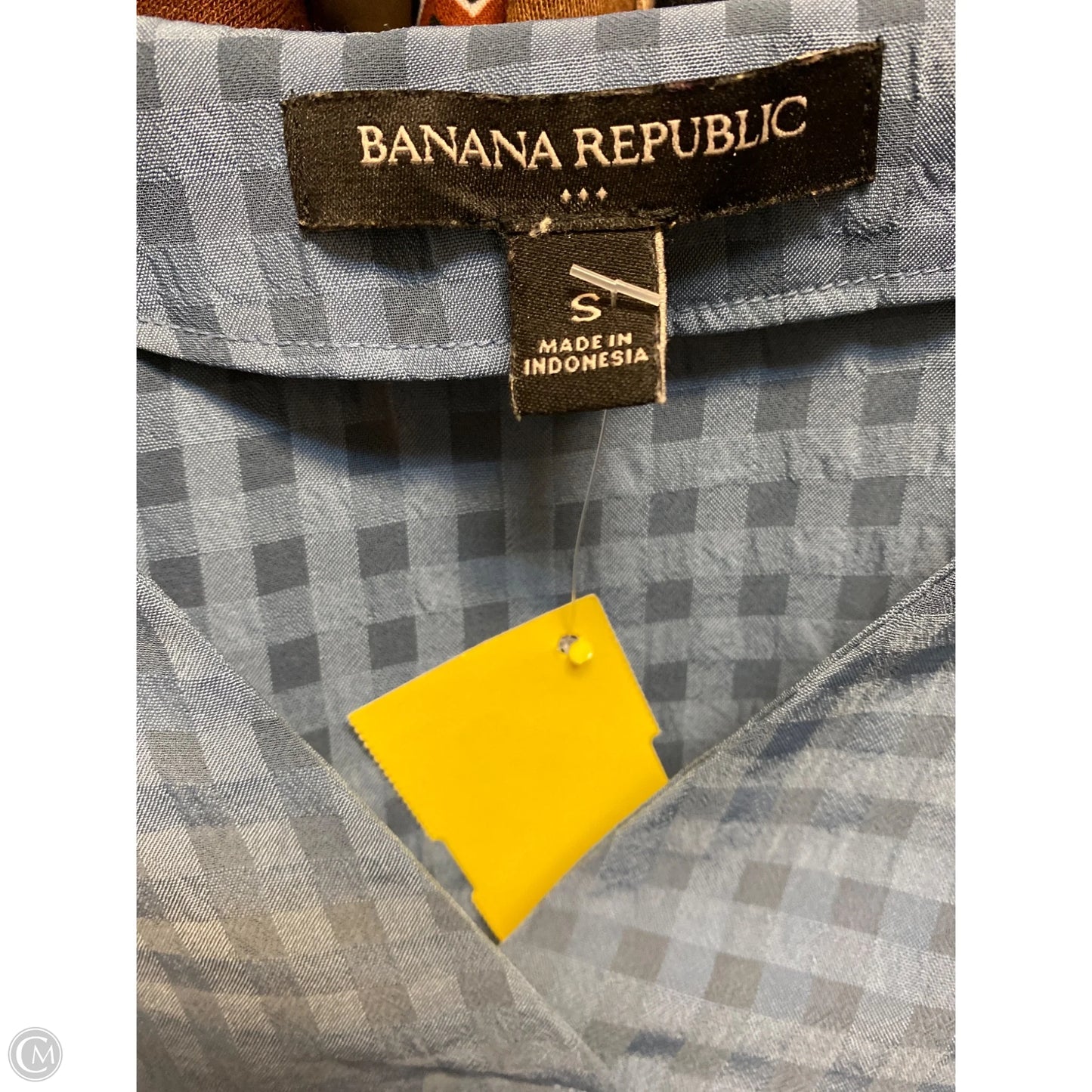 Top Long Sleeve By Banana Republic In Blue, Size: S