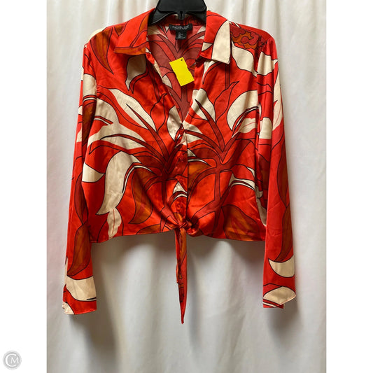 Top Long Sleeve By Rachel Zoe In Red, Size: L