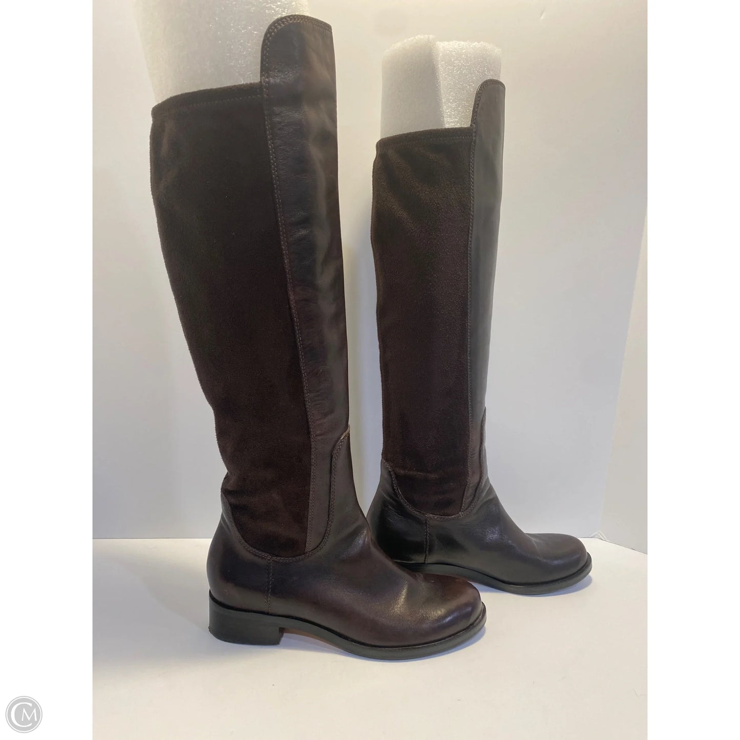 Boots Knee Flats By Cole-haan In Brown, Size: 5.5