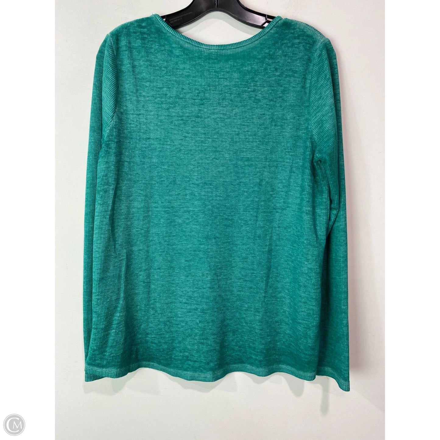 Top Long Sleeve By Cato In Green, Size: M