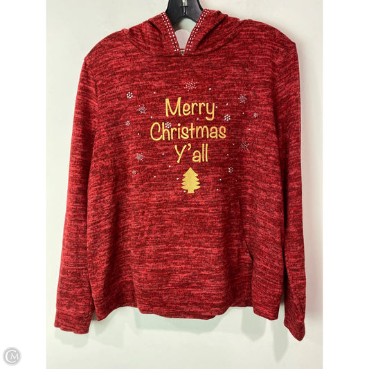 Top Long Sleeve By Clothes Mentor In Red, Size: L