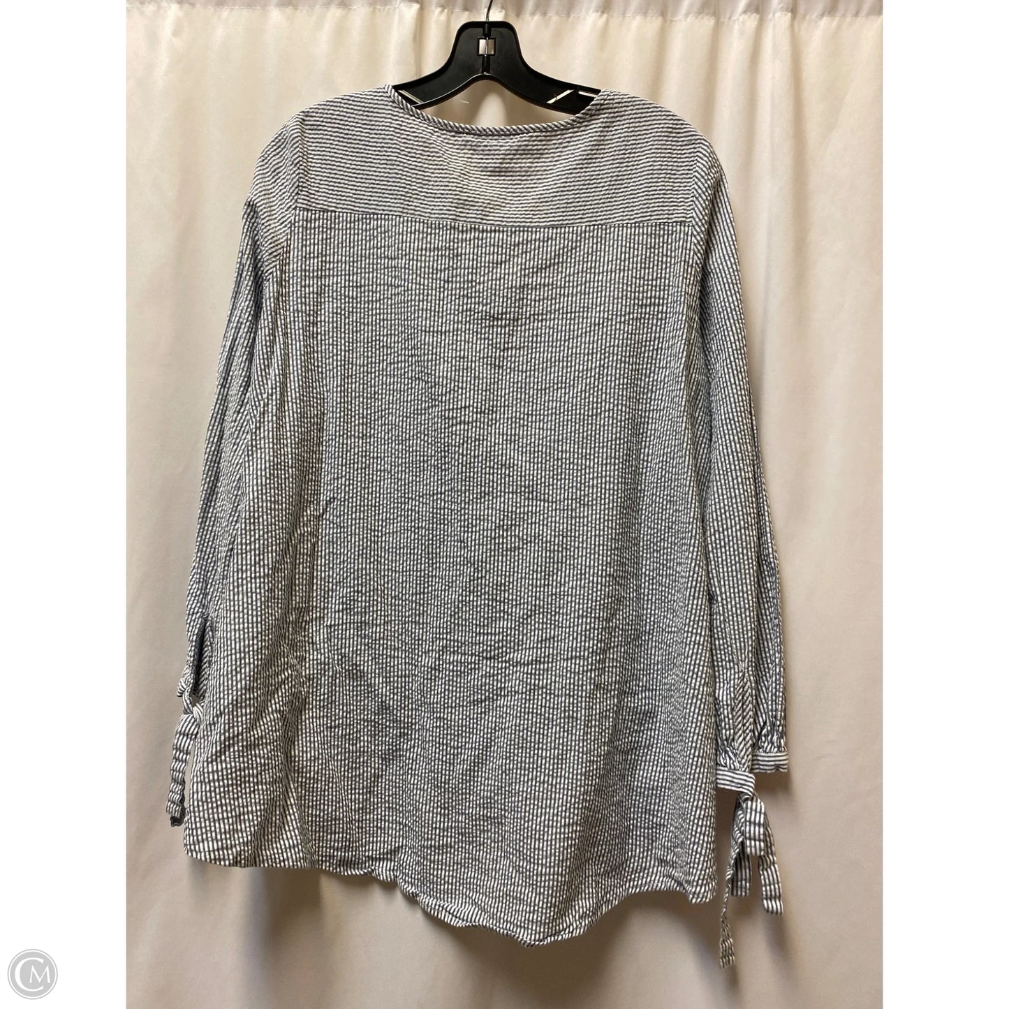 Top Long Sleeve By Doe & Rae In Blue, Size: L
