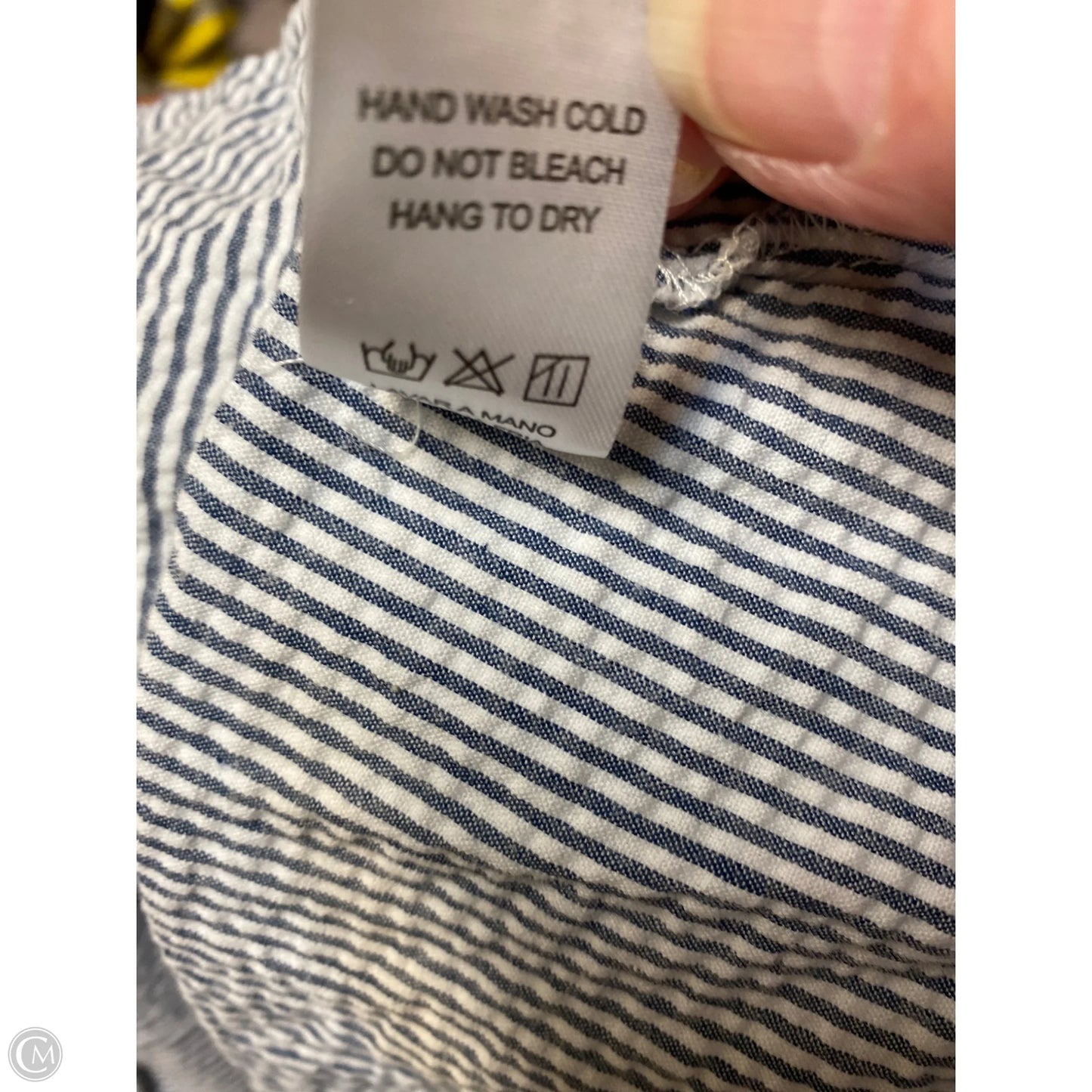 Top Long Sleeve By Doe & Rae In Blue, Size: L