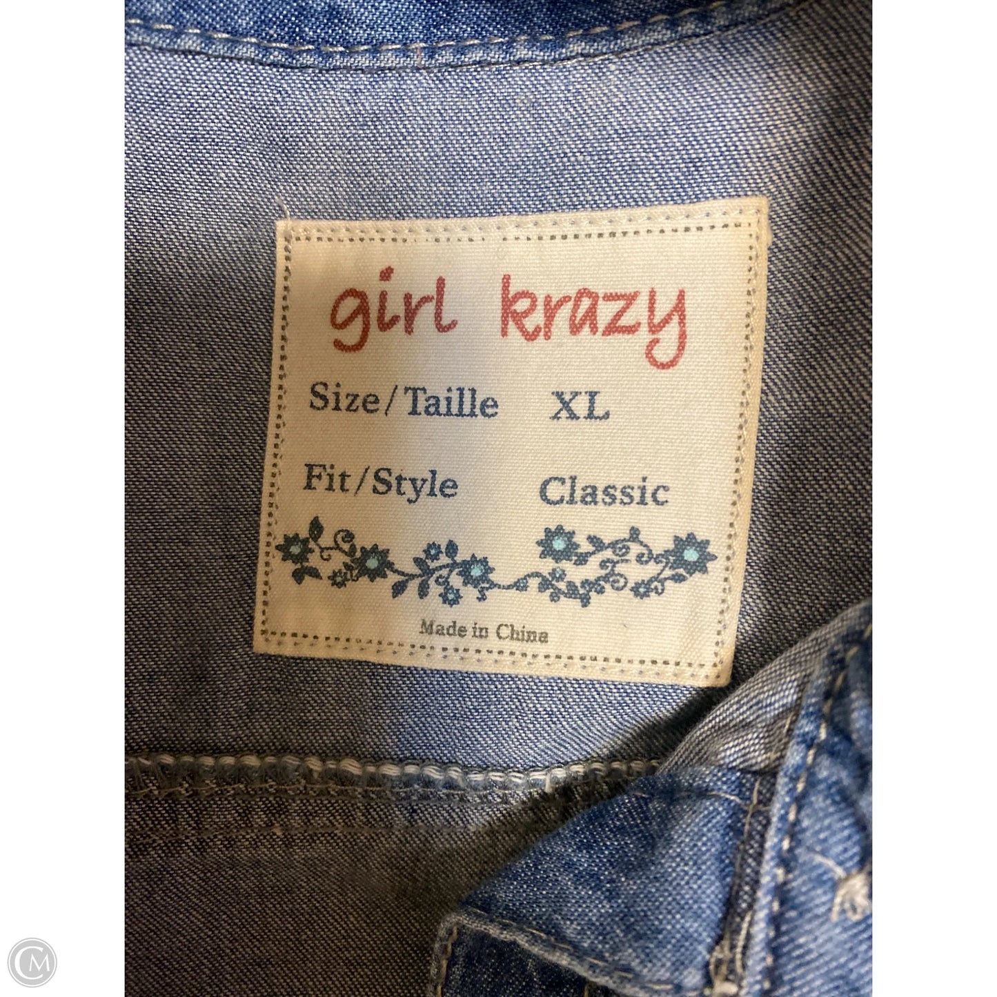 Dress Casual Midi By Clothes Mentor In Blue Denim, Size: Xl