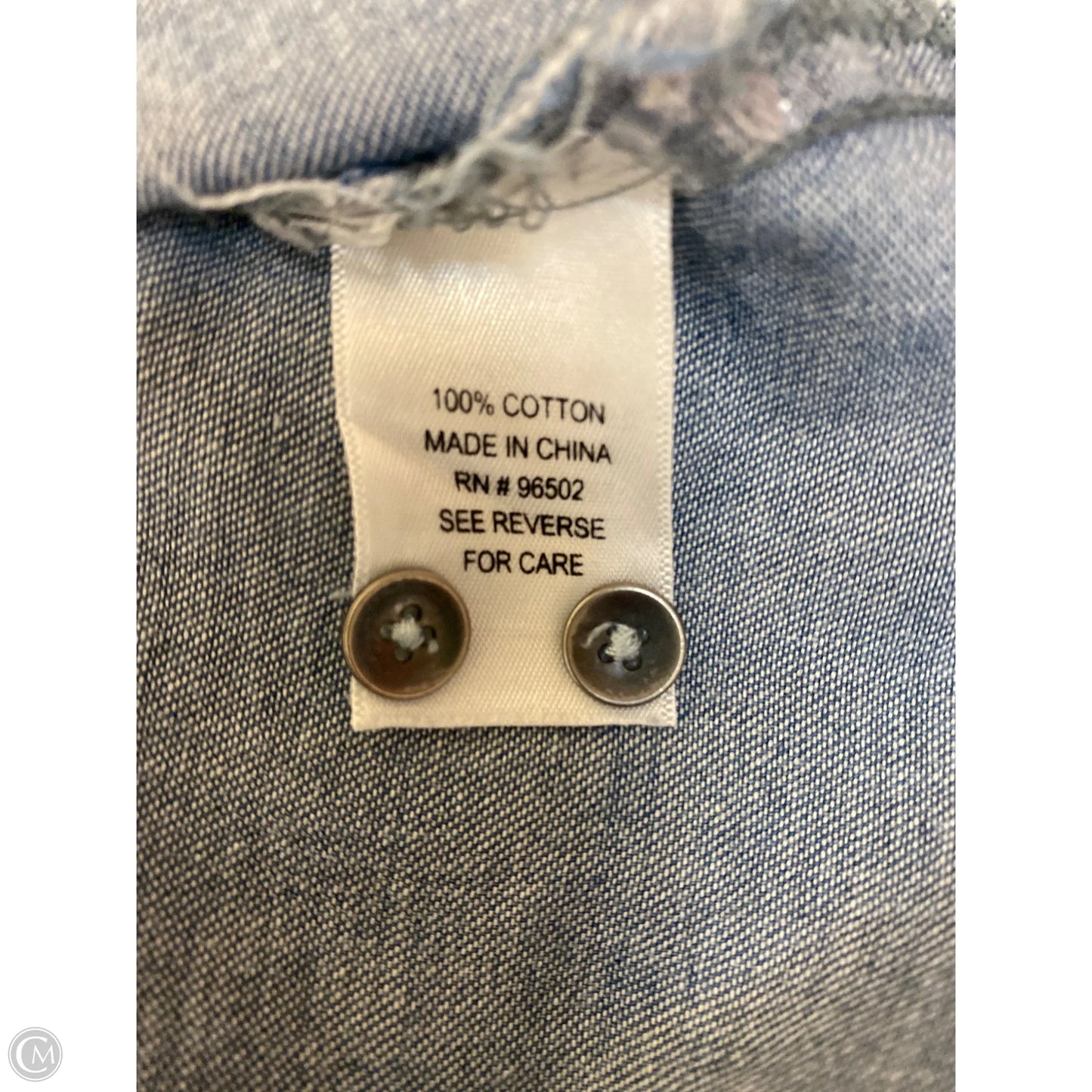 Dress Casual Midi By Clothes Mentor In Blue Denim, Size: Xl